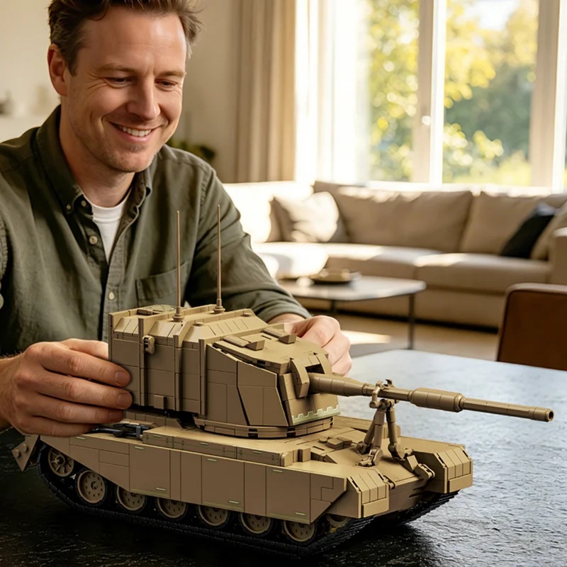 Lego Compatible Military Tank - 2080pcs British FV4005 Heavy Anti Tank