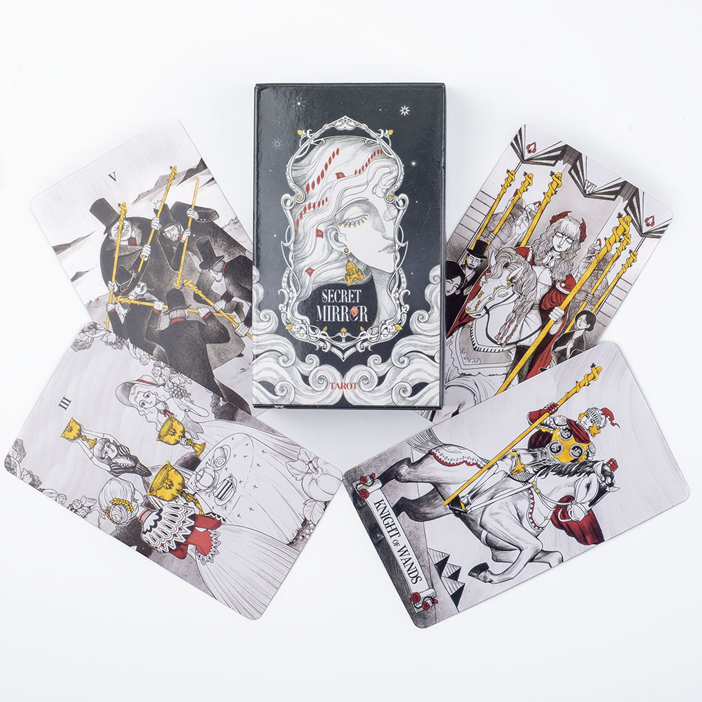 Tarot Cards Deck With Guidebook - Secret Mirror Tarot Cards 10.3*6Cm Feminine