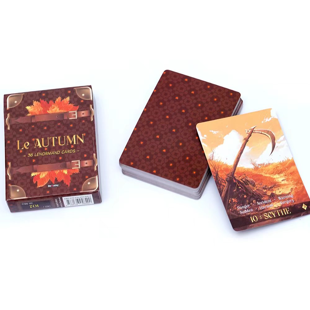 Lenormand Tarot Deck Le Autumn - đánh giá và giá Tarot Cards Deck With Guidebook