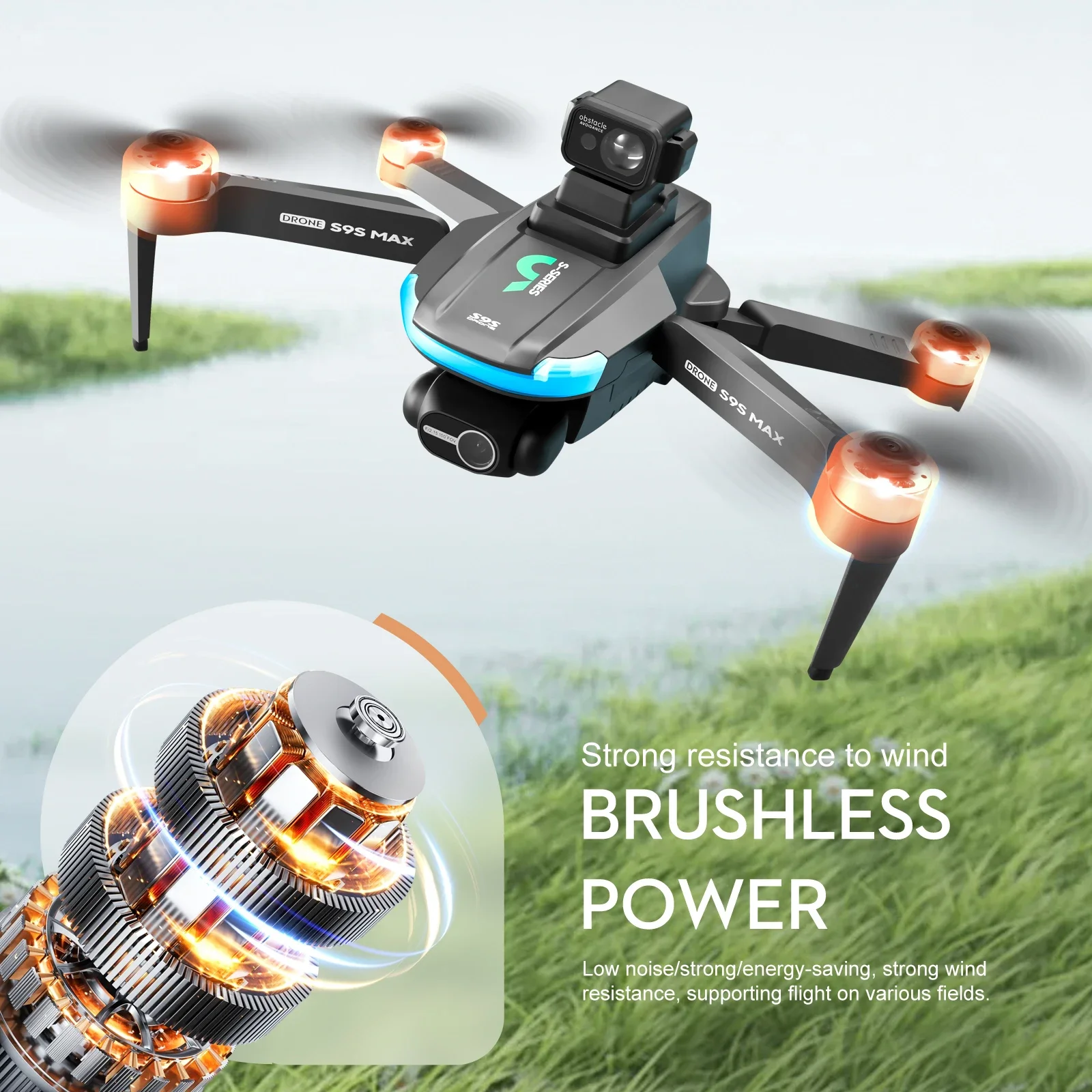 NEW S9S MAX MINI Drone 4K 2-Ax - đánh giá và giá Fpv Brushless Rc Drone 4K