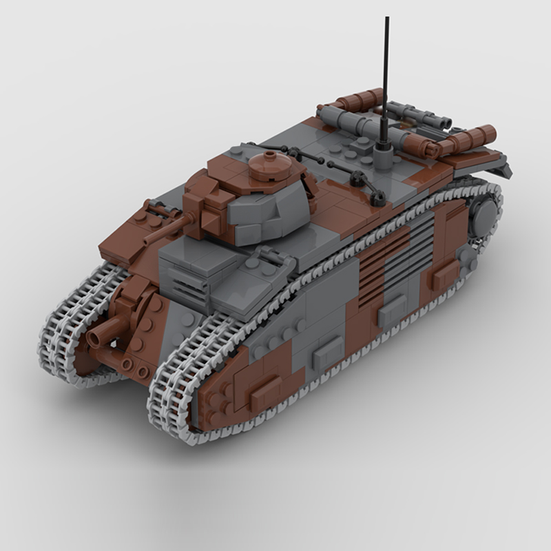 B1 Bis Military Tanks Model MO - đánh giá và giá Lego Compatible Military Tank
