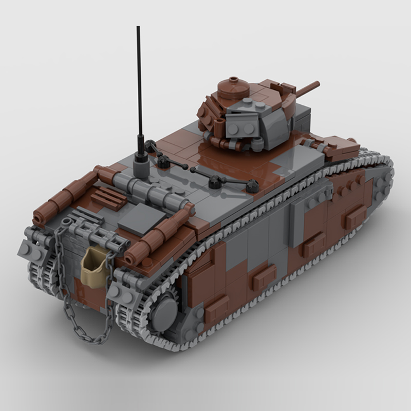B1 Bis Military Tanks Model MO - đánh giá và giá Lego Compatible Military Tank